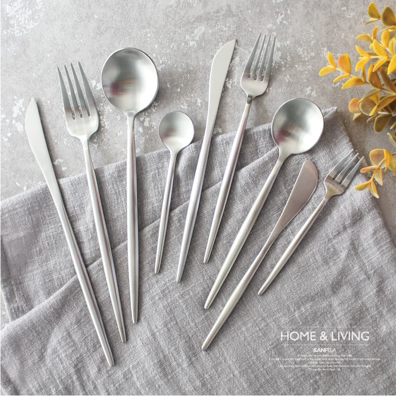 Portugal 304 talheres de aço inoxidável colher comida ocidental talheres conjunto de três peças pauzinhos conjunto bife