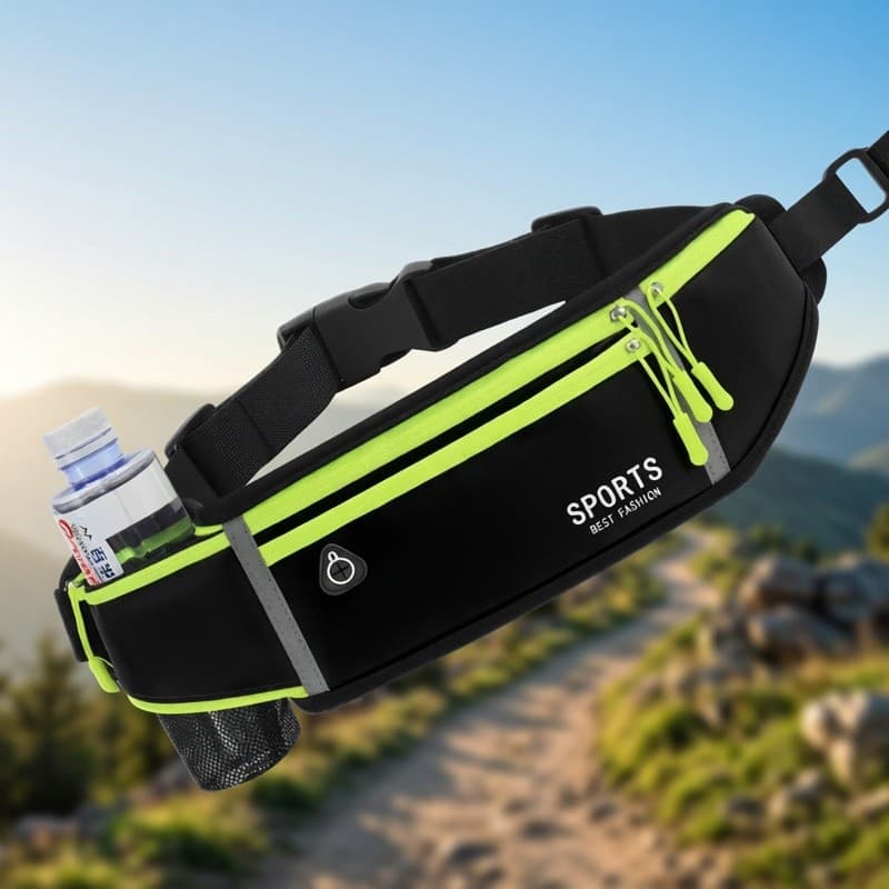 Novo saco de cintura esportiva correndo saco do telefone móvel verão equipamentos ao ar livre multifuncional invisível U