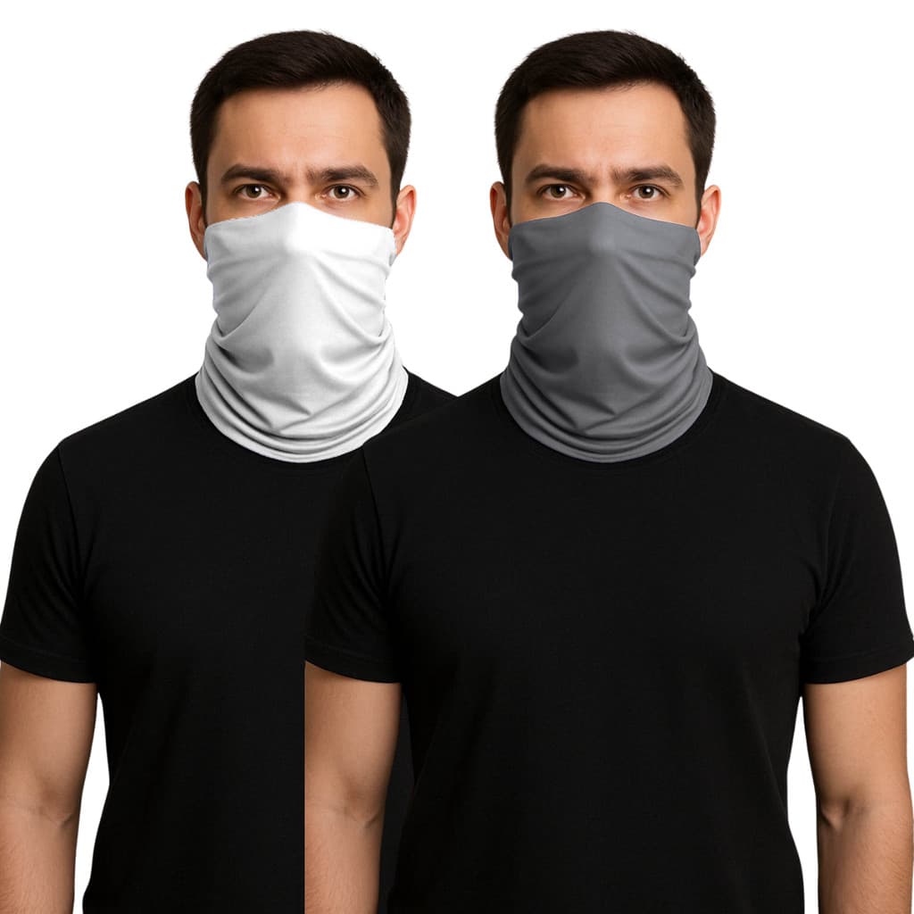 Kit 2 Bandanas Balaclava Proteção Ciclismo Motociclista Touca Ninja Pesca