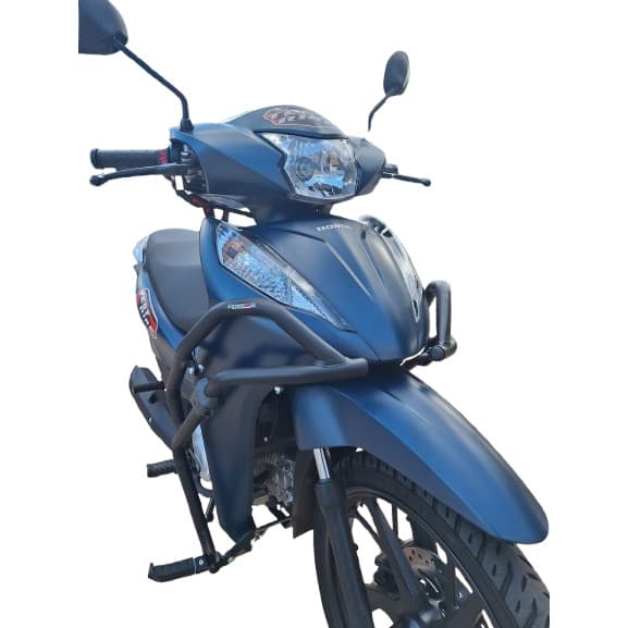 Protetor de Motor e Carenagem Coyote Com Pedaleiras Preto - Biz 125 ES / EX 2025 Em Diante - Honda