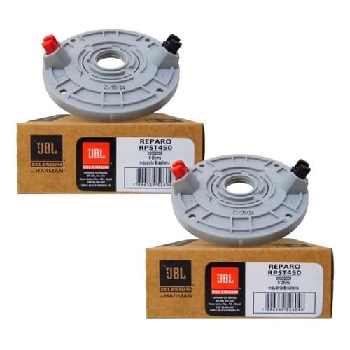 Kit 2 Reparos Jbl Selenium Para Super Tweeter St450 Cor Cinza