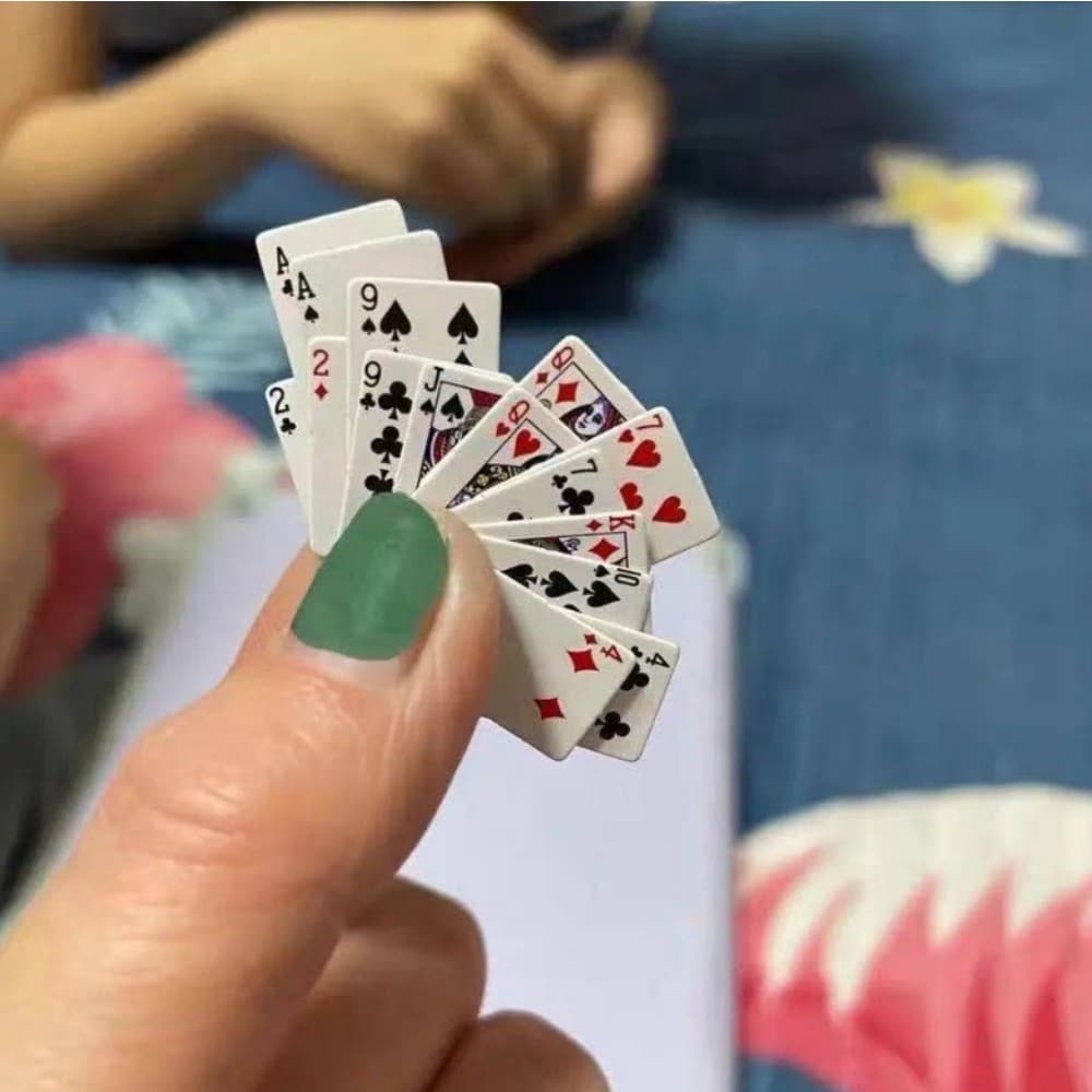 Mini Cartas De Jogo De Bolso Para Viagem , Baralho De Pôquer Portátil Truques De Mágica , Jogos De Festa