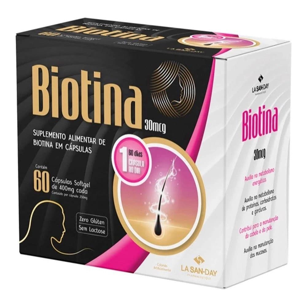 Biotina 60Cps Soft Gel -