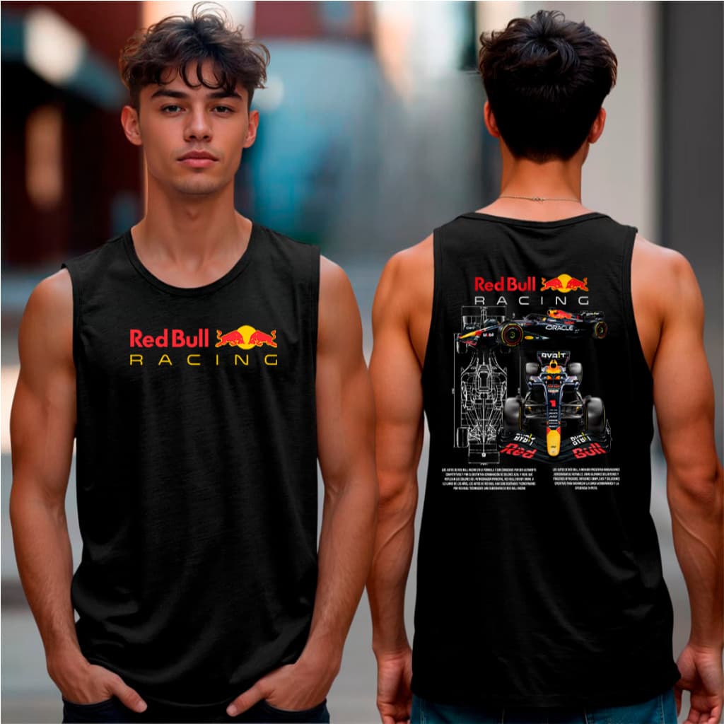 Camiseta Regata carro red bull f1 max verstappen