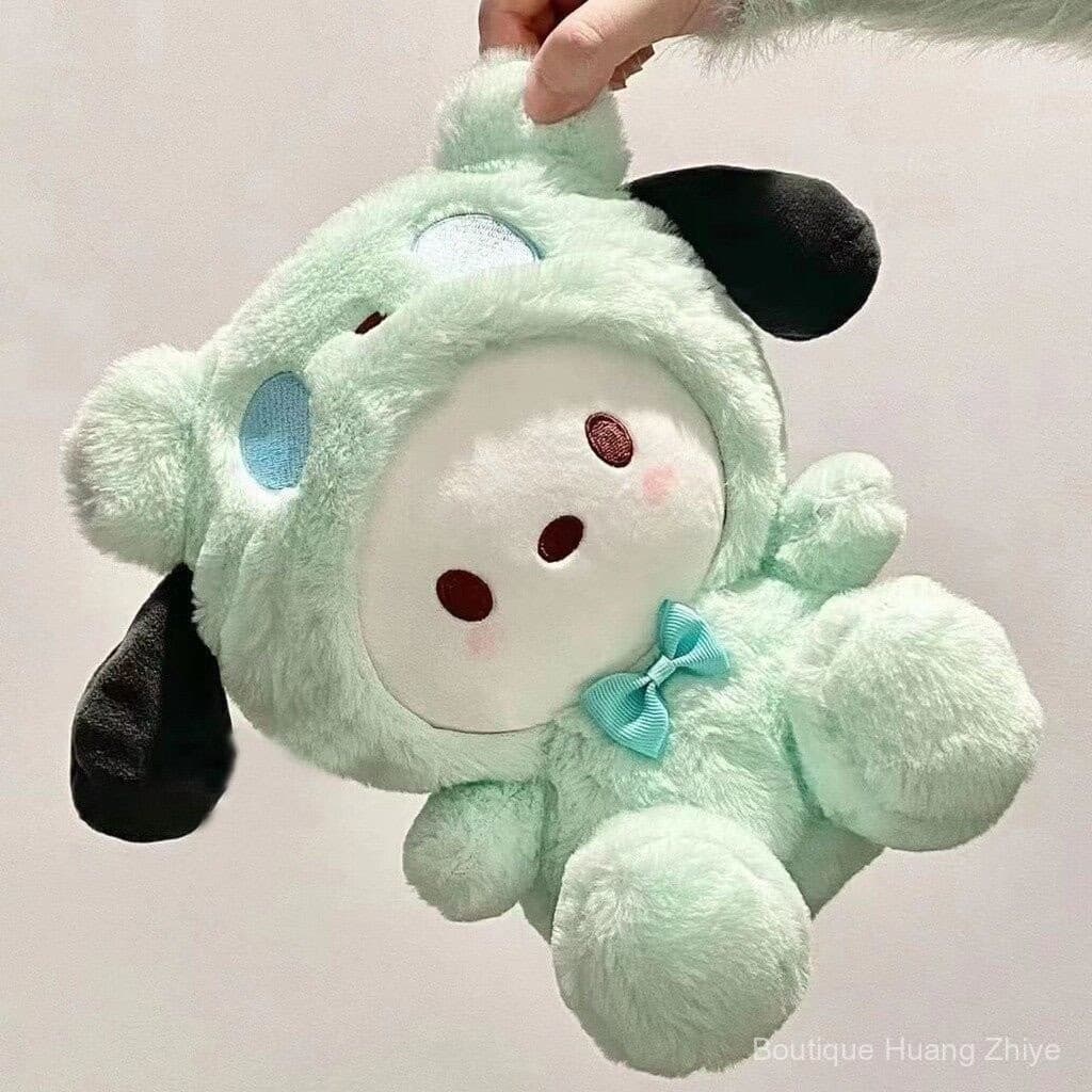 25cm Boneco de Pelúcia Sanrio Cinnamoroll Kuromi Pochacco Urso Brinquedo Cosplay Almofada de Pano Fofa para Crianças RJ4