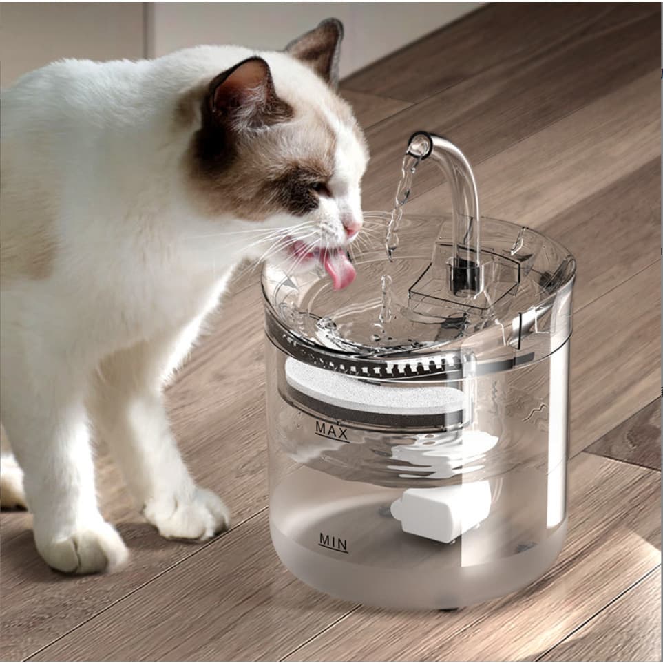 2L gato fonte de água filtro automático bebedor para gatos alimentador dispensador de água para animais estimação