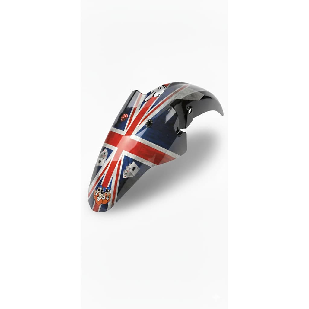 Adesivo de Paralama Moto Personalizado Decorado Brilho 80x40Cm