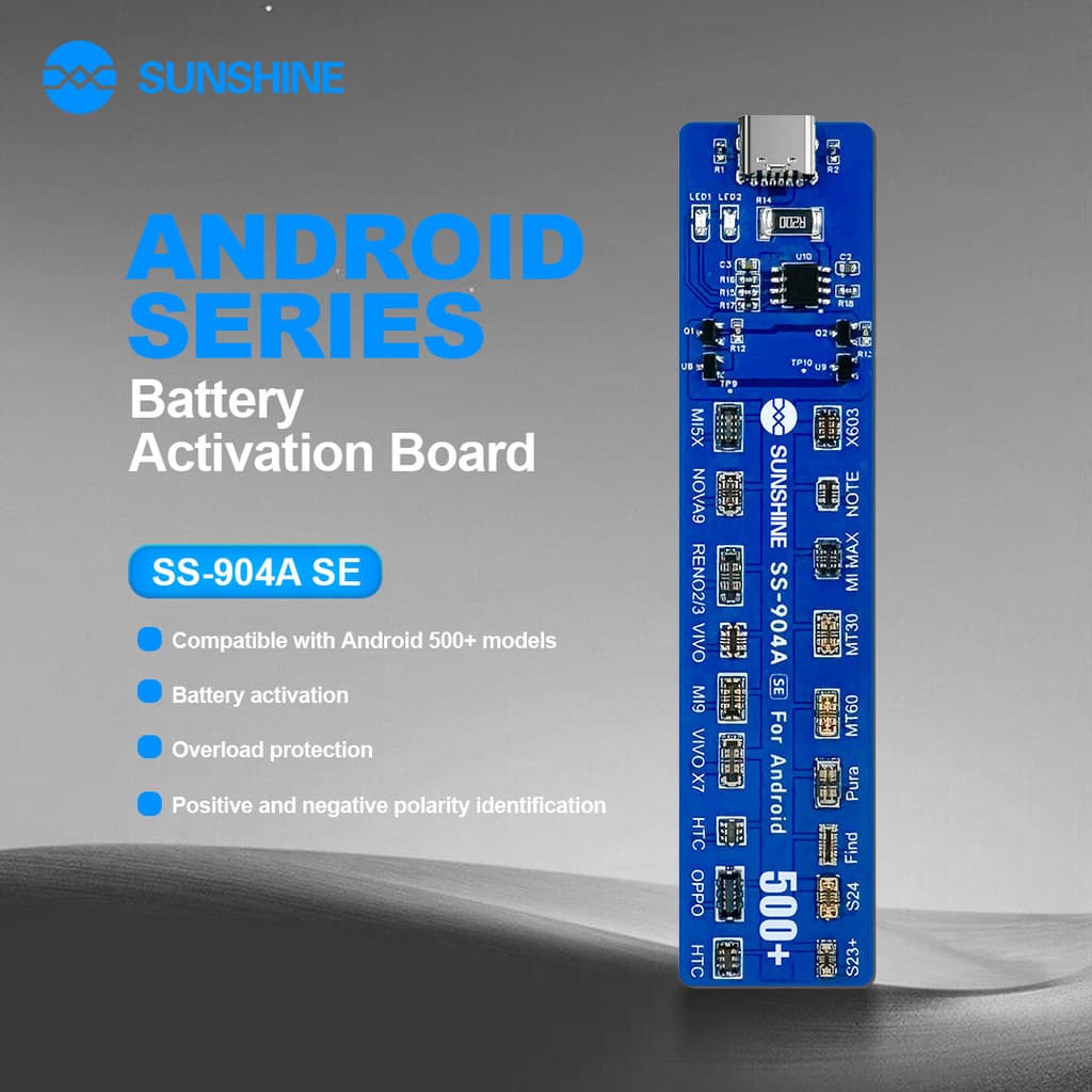 SUNSHINE SS-904A SE Placa De Ativação De Carregamento Rápido De Bateria Android Para Ferramenta De Reparo De Telefones C