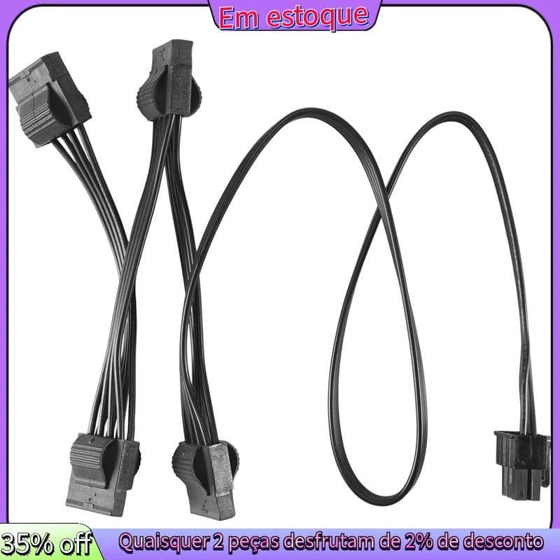 Cabo De Alimentação Modular De 6 Pinos Para 4 Molex , IDE RM1000X RM850X RM750X RM650X RM550X