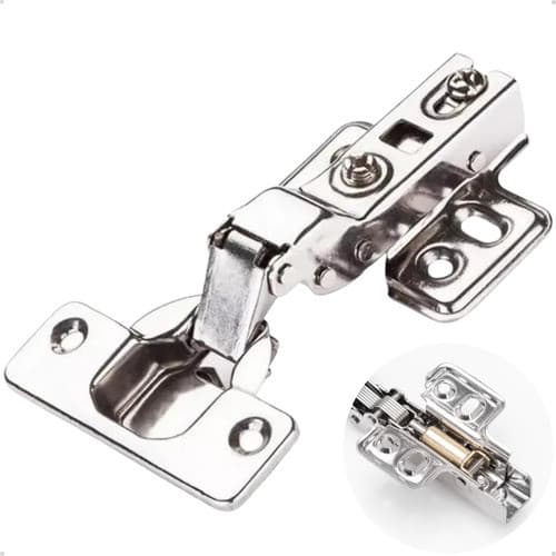 Kit 10 Dobradiças Curva Amortecedor Porta Armário  35mm