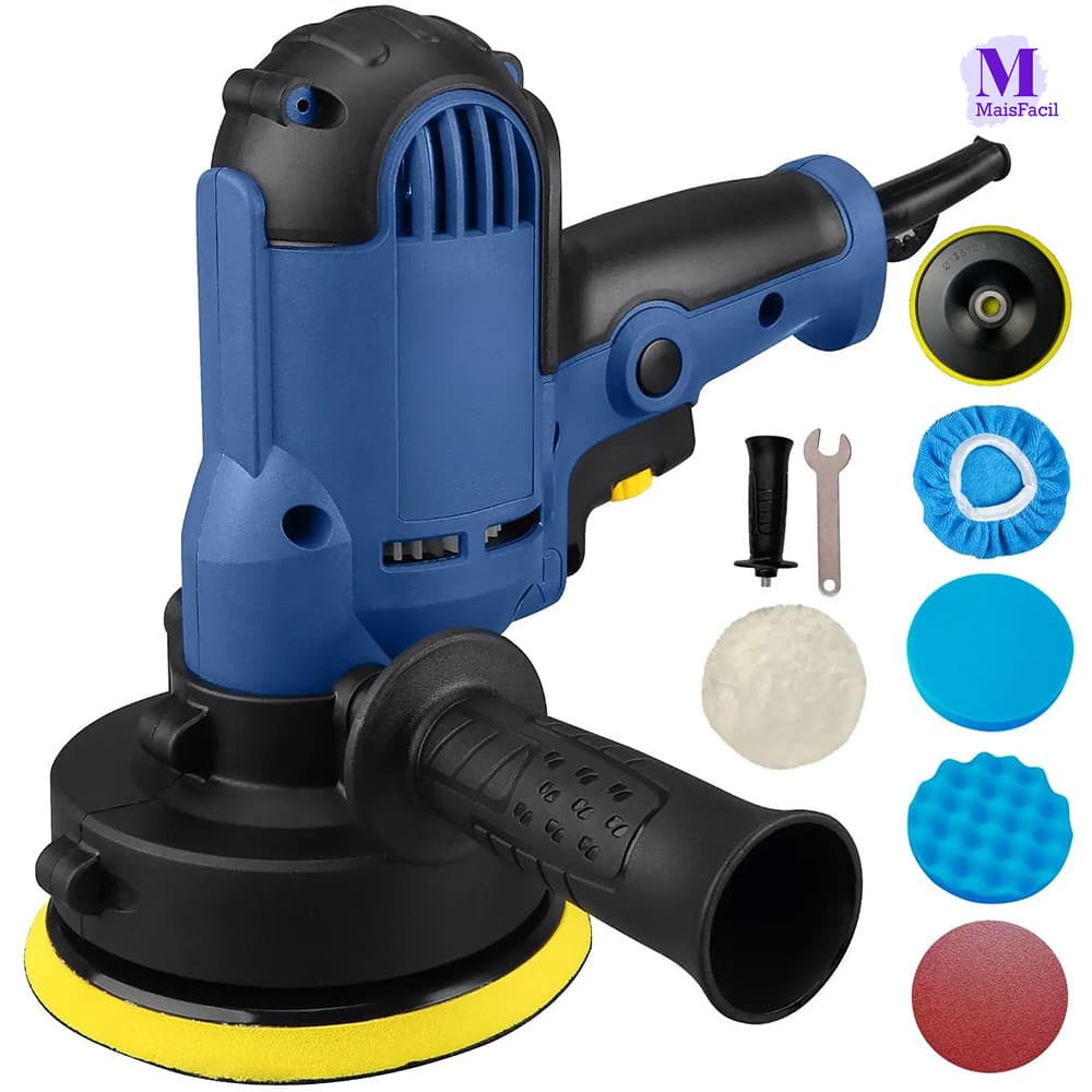 Lixadeira e Politriz Automotiva Multifunções, Polimento e Parede, 110V/220V Bivolt