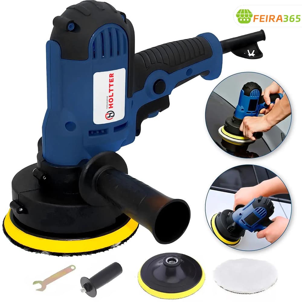 Lixadeira Politriz Automotiva Multifunções para Parede e Polimento 110V/220V