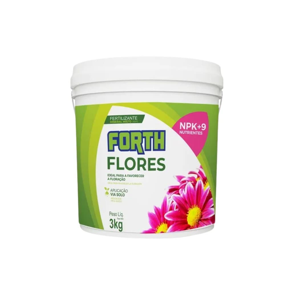 Fertilizante Adubo Forth Flores 3kg Jardinagem