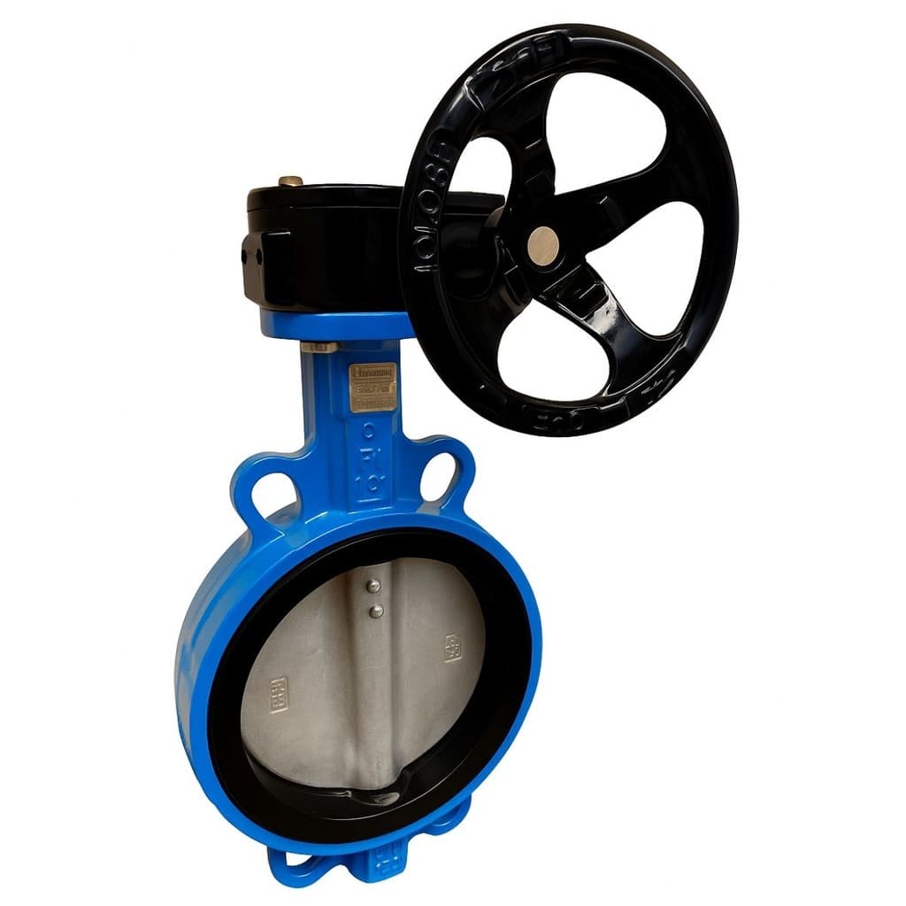 VALVULA BORBOLETA CORPO FF DISCO INOX 304 EPDM CAIXA REDUTORA 6'' 150LBS - VBCR.150