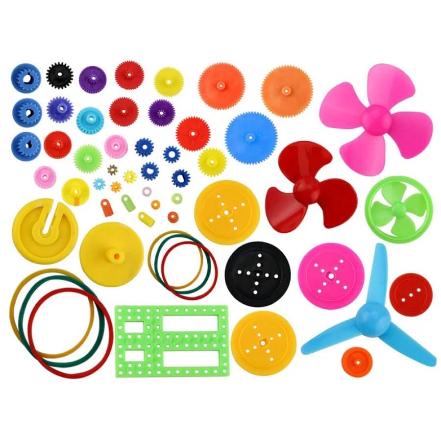 KIT KE50 PECAS DIVERSAS PLASTICAS PARA ROBOTICA - 50PCS