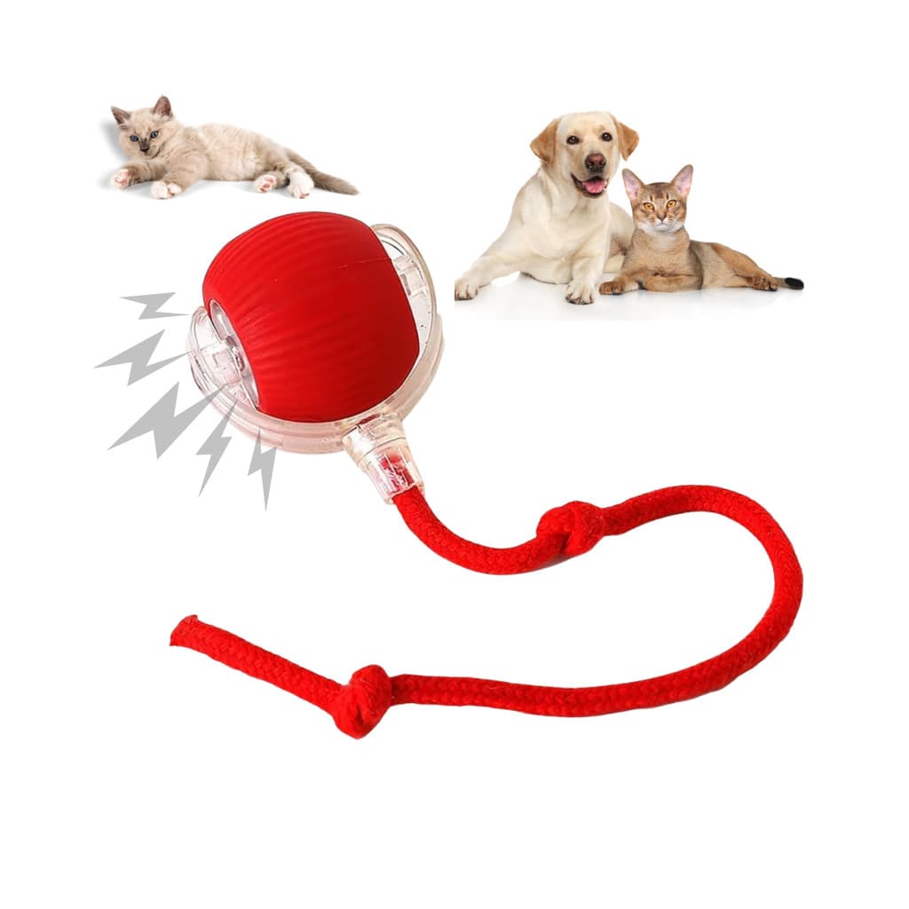 Bola Interativa Inteligente p/ Gatos – Emite Som, Desvia Obstáculos e Recarregável USB