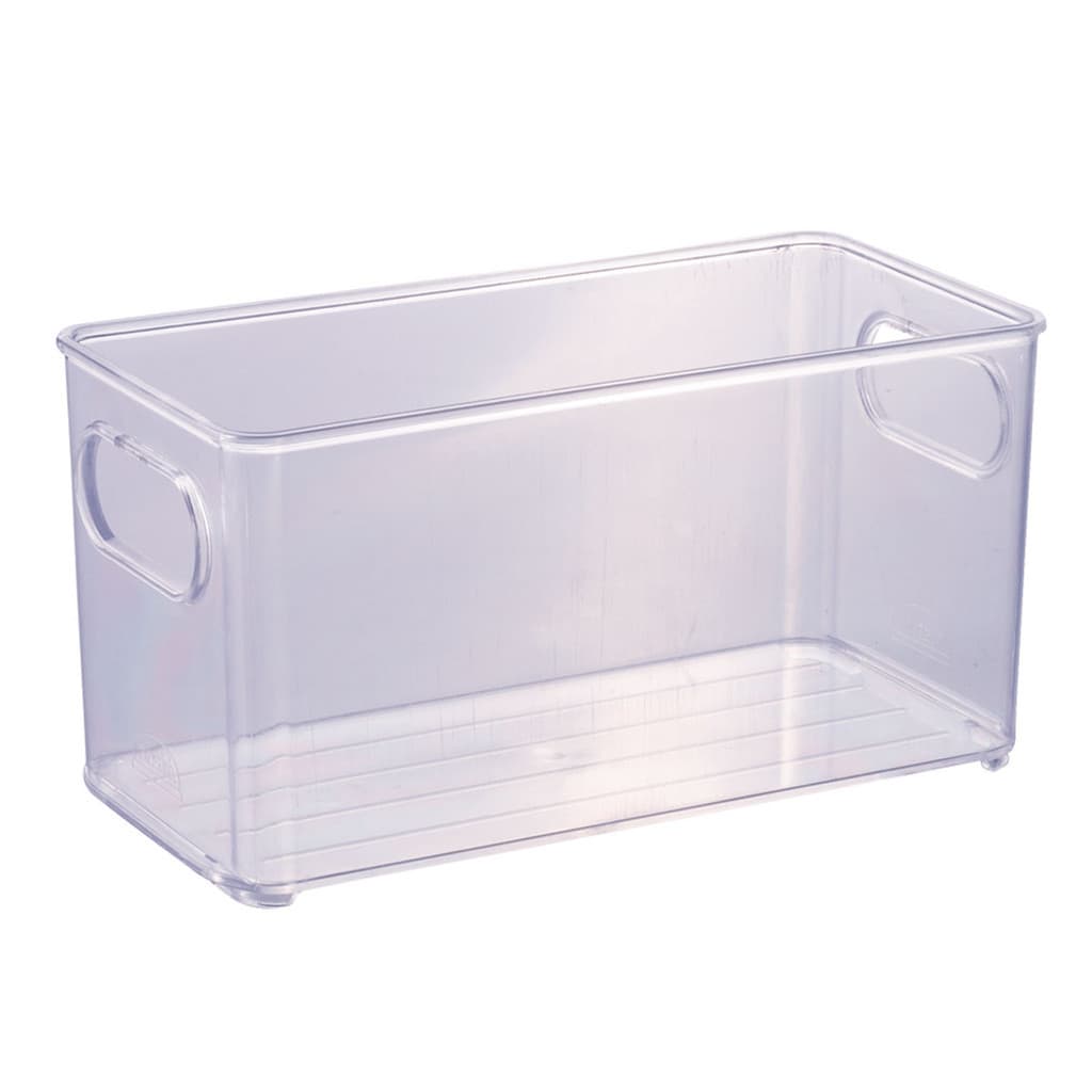 Organizador de Geladeira Latinhas Multiuso 10x20 Empilhável para Armário Transparente