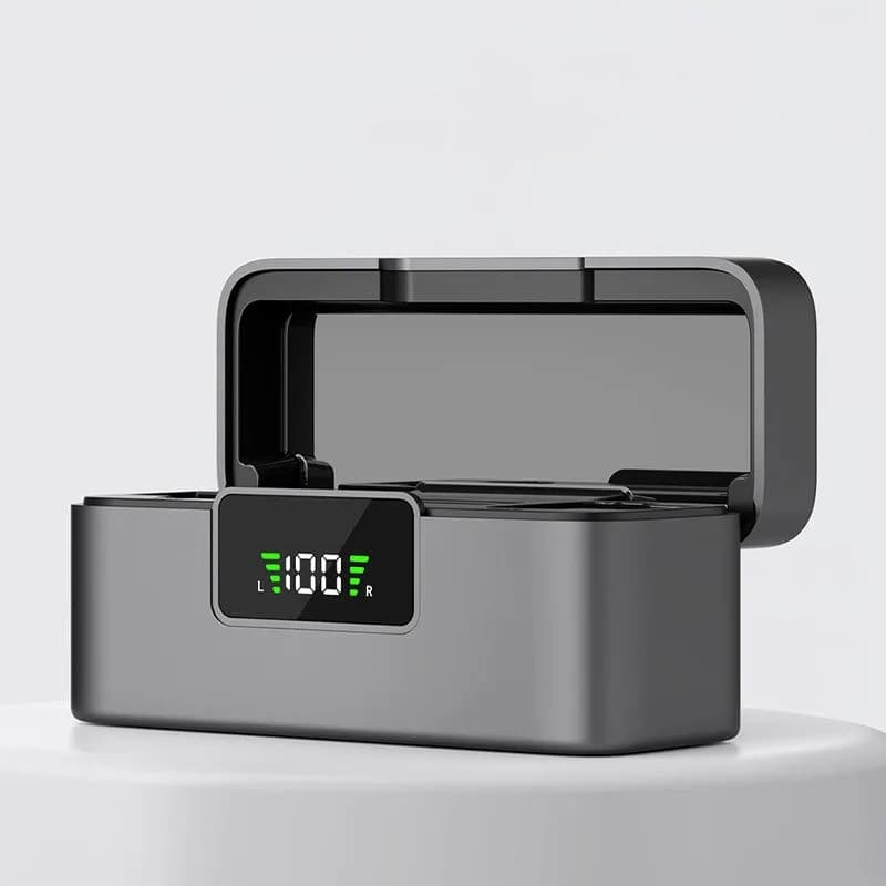Microfone Lapela Sem Fio ZCCO J8 Mini com Estojo Carregável, Redução de Ruído, Ideal para Podcast