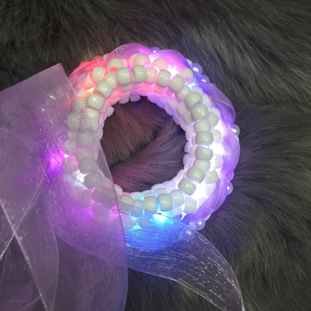 Pulseira luminosa multicolorida roxa americana, Festival de música eletrônica kandi, equipamento rave de joias, produtos
