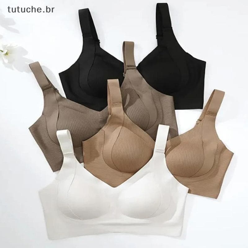 TU Roupa Íntima Feminina Sem Marcas De Tamanho Grande , Peça Única , Anéis De Aço E Seios Laterais , Sutiã Esportivo Ant