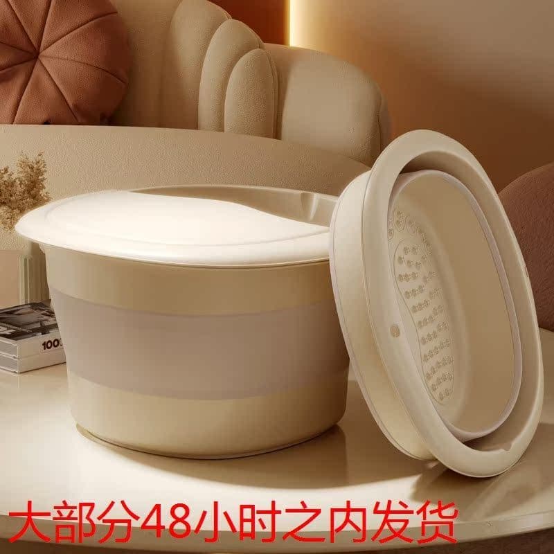 Novo estilo creme estilo banho de pés doméstico dormitório de grande capacidade lavagem de pés massagem cuidados de saúd