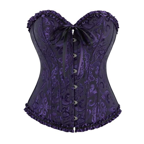 Espartilho Corpete Corset Cinta Modela Cintura Afina Floral