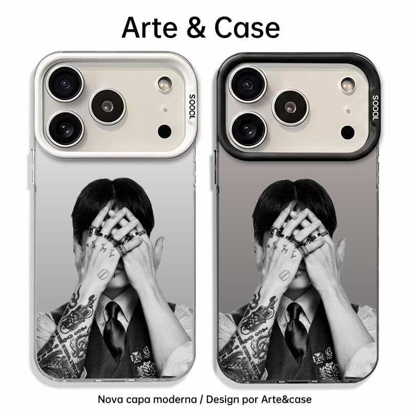 Capinha de silicone fosca impacto-BTS (Bangtan Sonyeondan) For iPhone XS,11,12 ProMax,13,14,15Plus,16,17