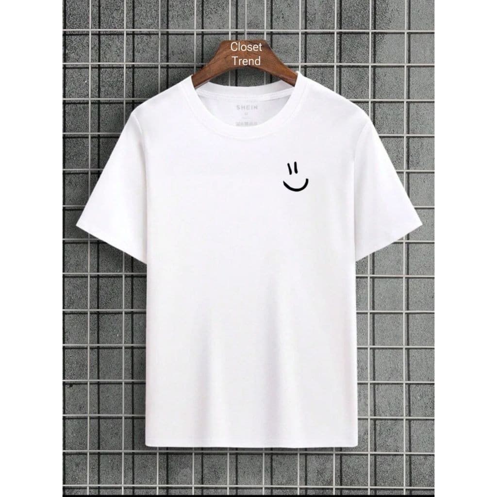 Camiseta Masculina SMILLE Malha 100%Algodão