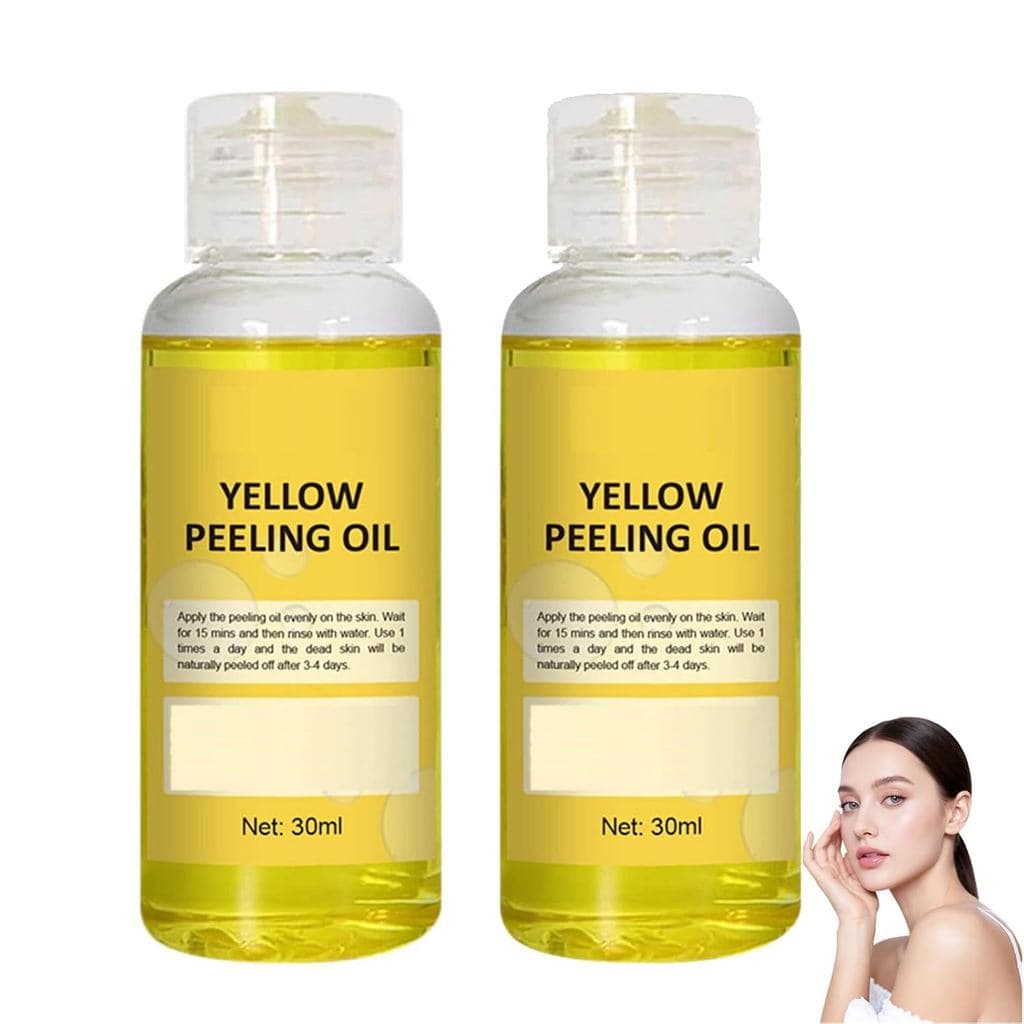 Óleo Esfoliante Amarelo, Óleo Esfoliante para Clareamento e Esfoliação da Pele, Óleo Esfoliante Corporal Extra Forte par