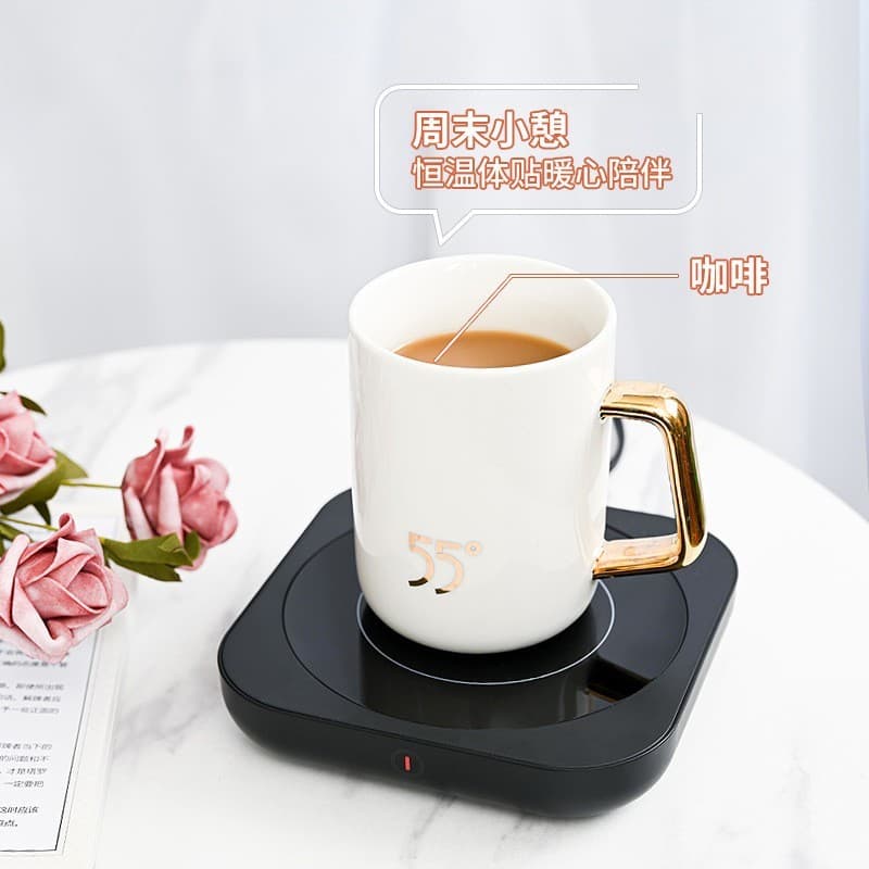 Porta-copos de isolamento térmico 110V Exportação Home Office Desktop Aquecimento Coaster Café Leite Aquecimento Almofad