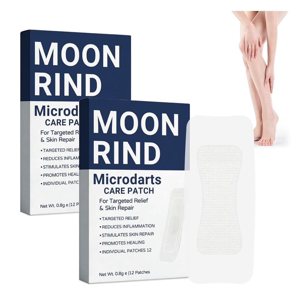 Patches de Cuidado com Microdardos para Veias Moonrind, Alivia o Desconforto nas Pernas, Hidrata Eficazmente, Máscara de