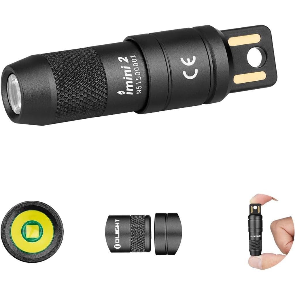 OLIGHT IMINI 2 EDC Lanterna de Chaveiro Recarregável, 50 Lúmens, Compacta e Portátil, Mini Luz LED para Chaveiro com Bat
