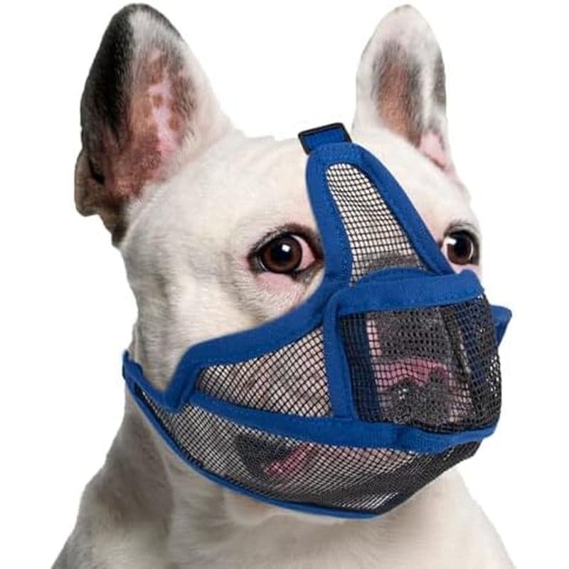 Coppthinktu Focinho Curto Para Cachorro , Malha Respirável De Buldogue Francês Calça Completa Pitbull , Focinhos De Rost