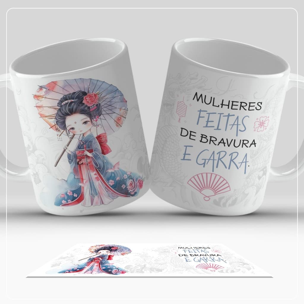 Caneca de Porcelana Tradicional 325ml Ótima para Presente