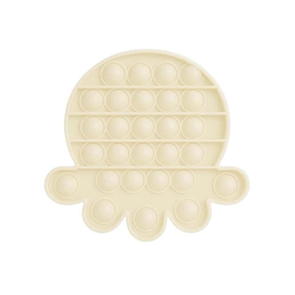 Pop It Polvo Silicone Antiestresse Sensorial Branco