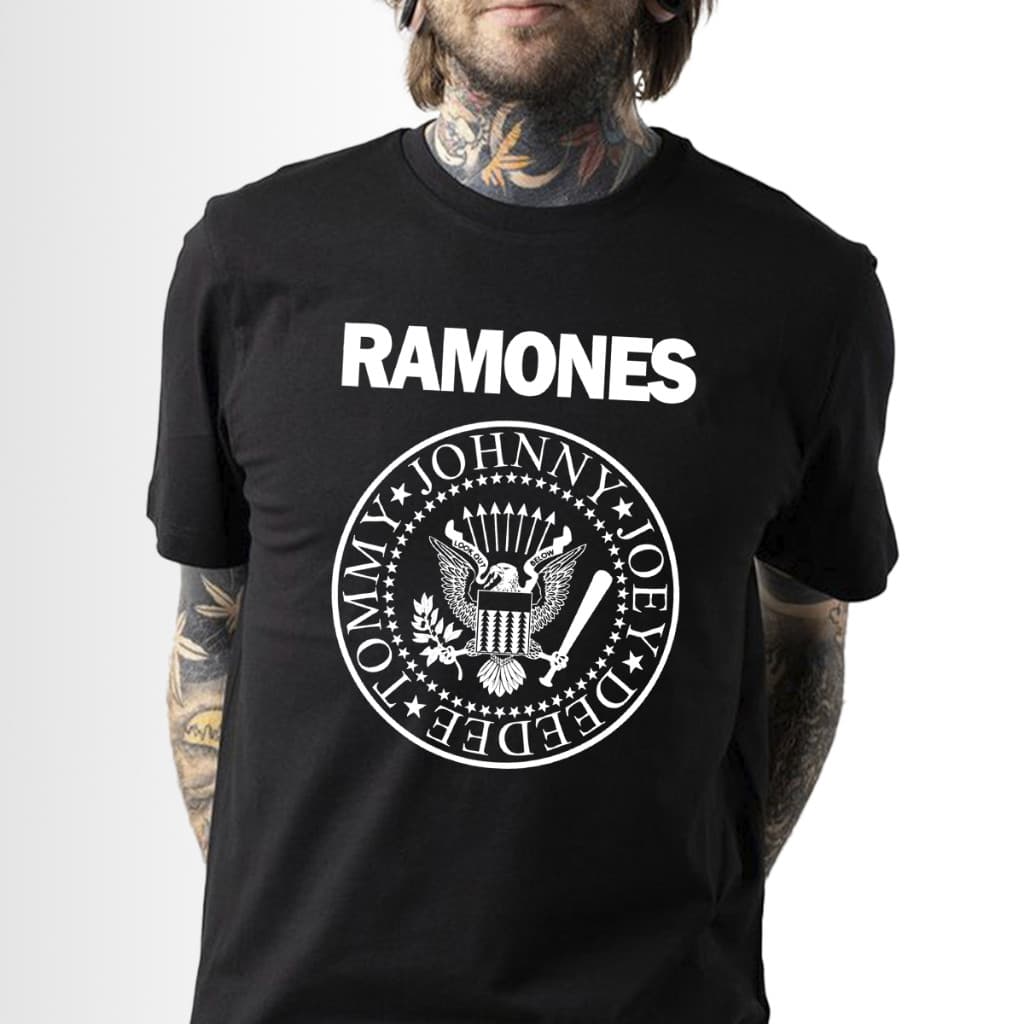 Camisa Camiseta Ramones Banda de Rock Unissex 100% Algodão