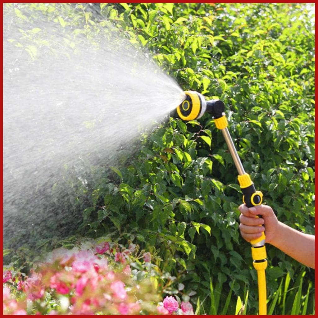 Varinha De Rega De Flores Mão Longa 8 Modos À Prova De Vazamento Jardim Mangueira Pulverizador Para Iniciantes Profissio