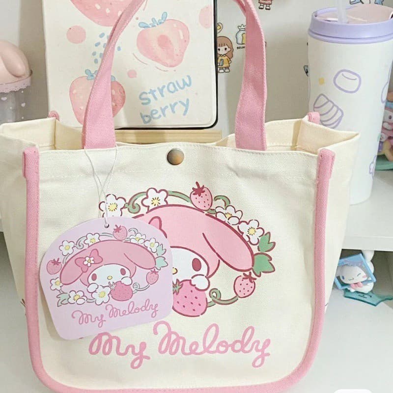 Nova Bolsa de Mão Bento Canvas Cinnamoroll D23L 2024
