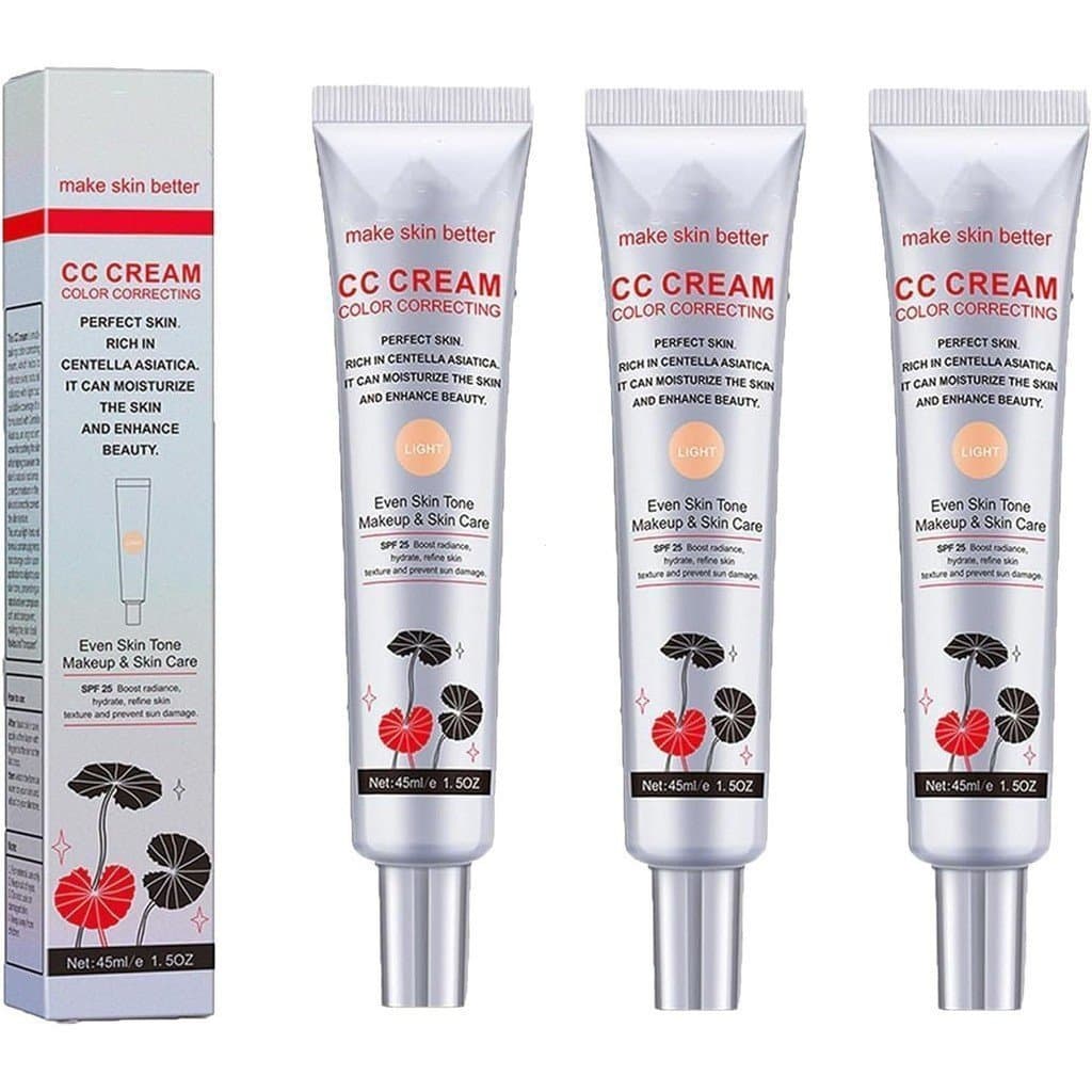 CC Cream Satinskin Coreano, correção de cor, poros invisíveis, tom de pele uniforme, realça o brilho, creme base hidrata