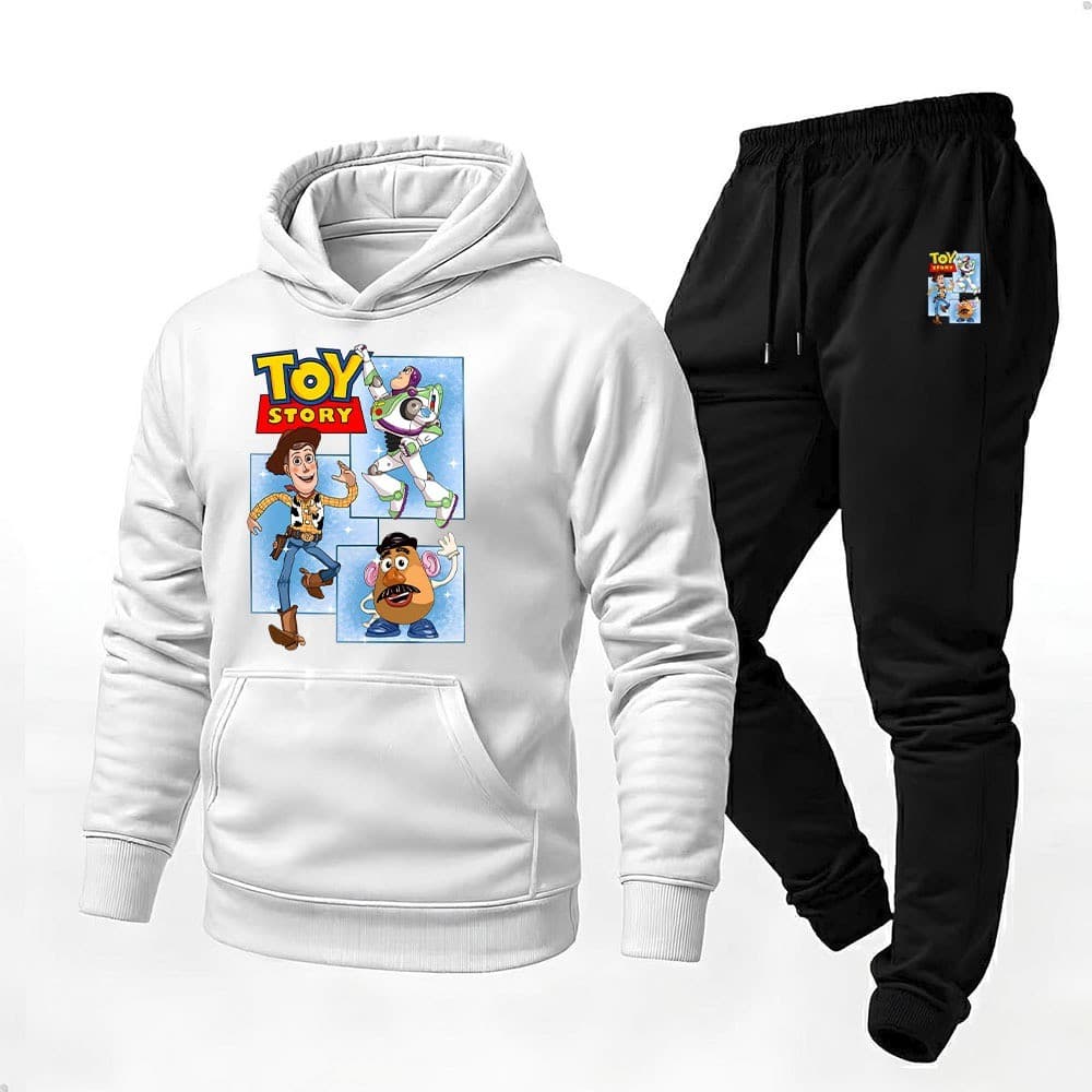 Conjunto Blusa Moletom Canguru + Calça Toy Stor Quadrinho Lançamento Exclusivo 2026