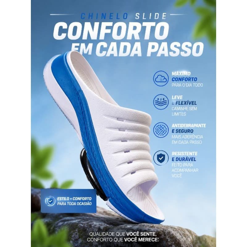 Chinelo slide masculino e feminino Confortável