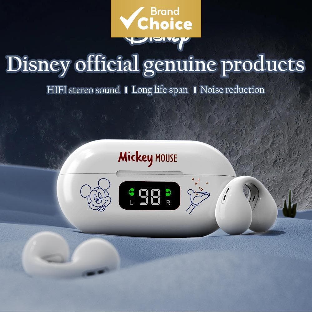 Fones de Ouvido Disney H11 Bluetooth TWS sem Fio HiFi Estéreo Graves Pesados Toque Inteligente Chamadas HD ENC À Prova