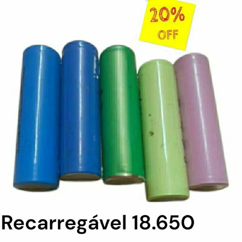 5 unidades  p.ilia 4.2 volts LG Samsung Notebook  lanterna recarregável Power Bank som bluetoth