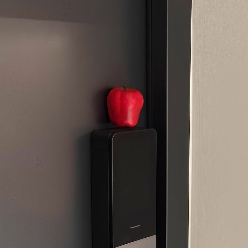 [Acesso apple An] porta de entrada magnética maçaneta da porta decoração criativa maçã porta entrada decoração nova port