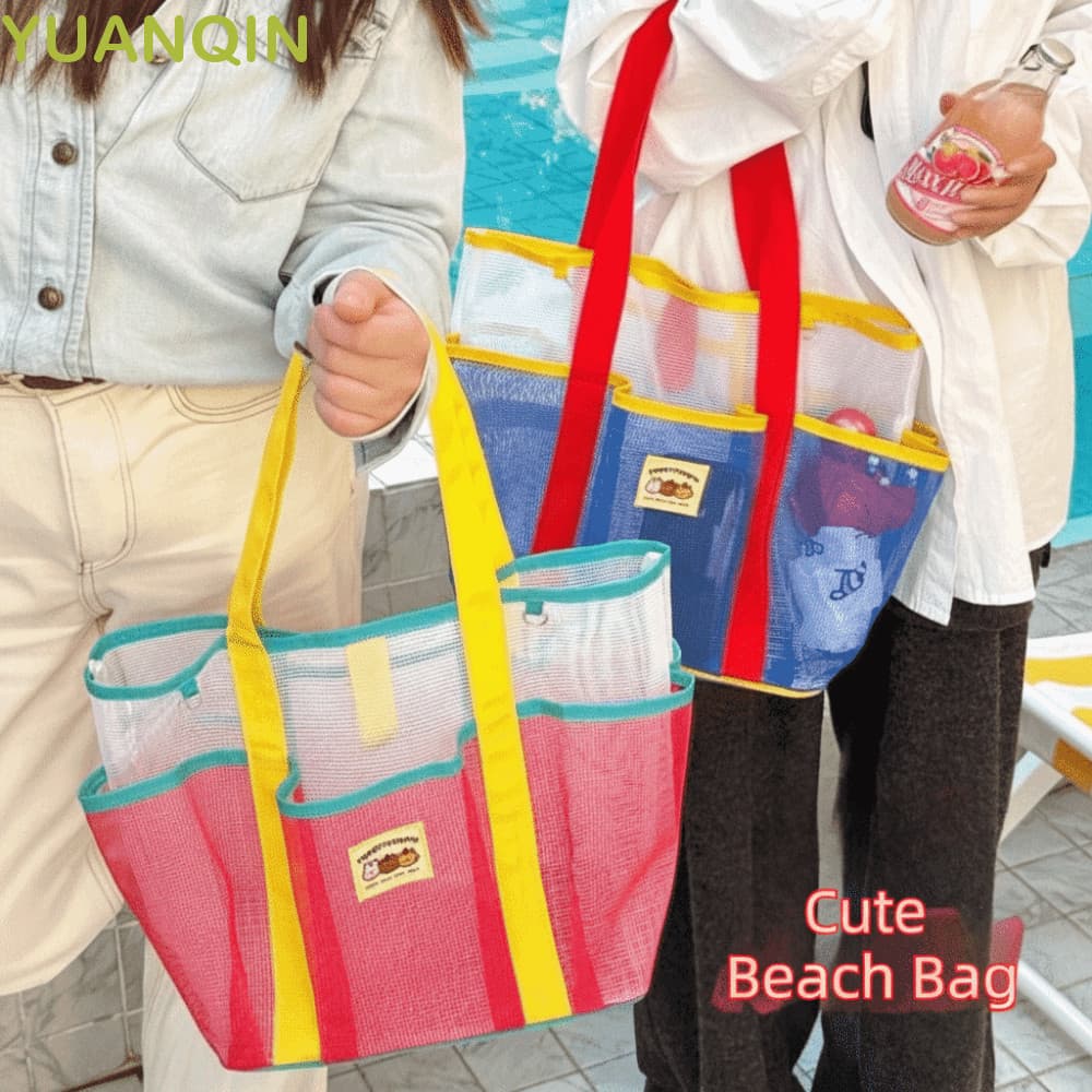 Bolsa De Praia De Malha YUANQINZT , Natação De Gaze De Nylon Multifuncional Dobrável Seca E Úmida