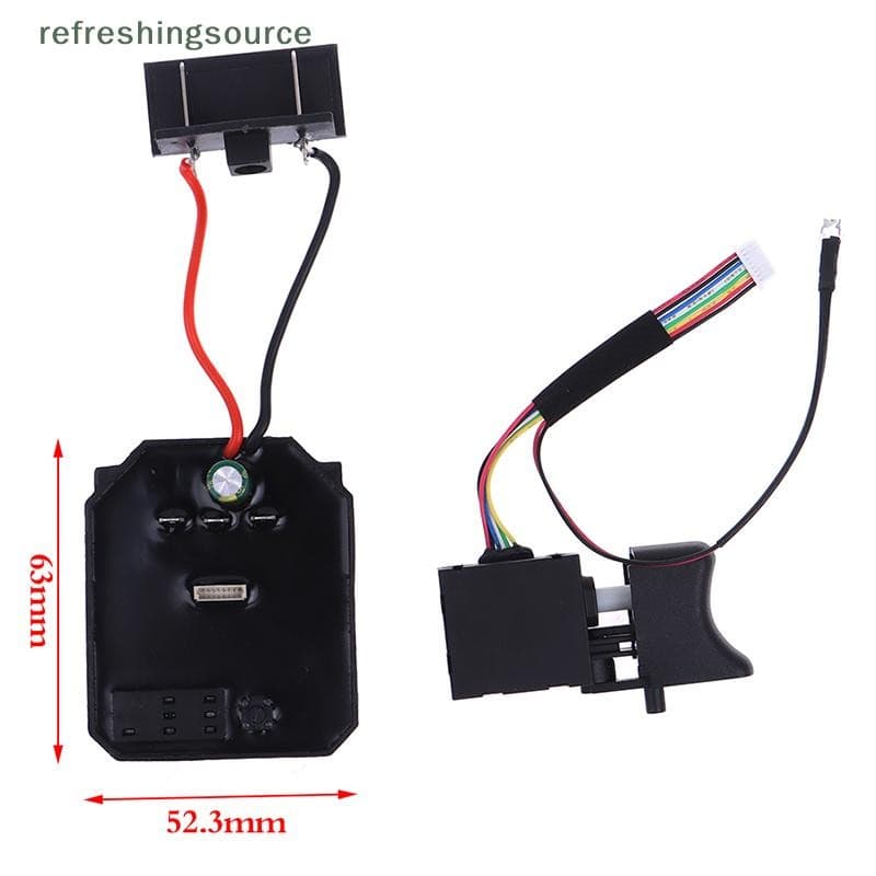 [T & B] 1Pc Placa De Controle + 1Pc 18V 21V Para Dayi 2106 Chave Elétrica Sem Escova Acessórios-Mãe De Velocidade (br)