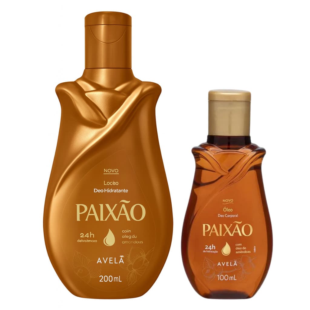 Kit Hidratante 200ml + Óleo Corporal Avelã 100ml