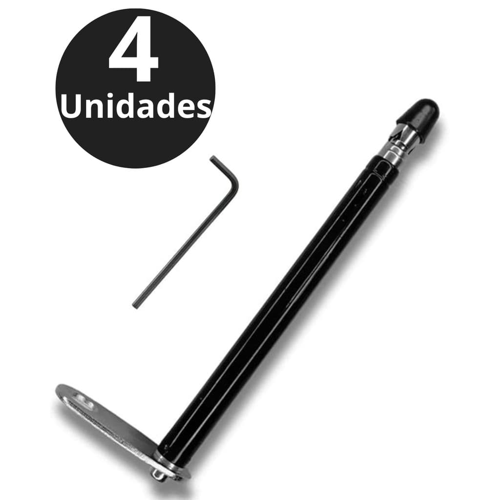 KIT 4 Antenas Corta Pipa Moto Anti Cerol Retrátil Retrovisor IMPORT PREMIUM