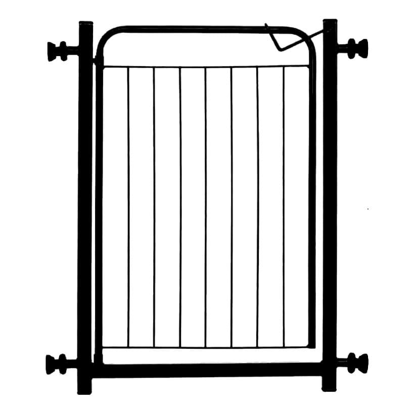 Portão Pet Grade Segurança Cor Preto 80x70 + Extensor 10cm