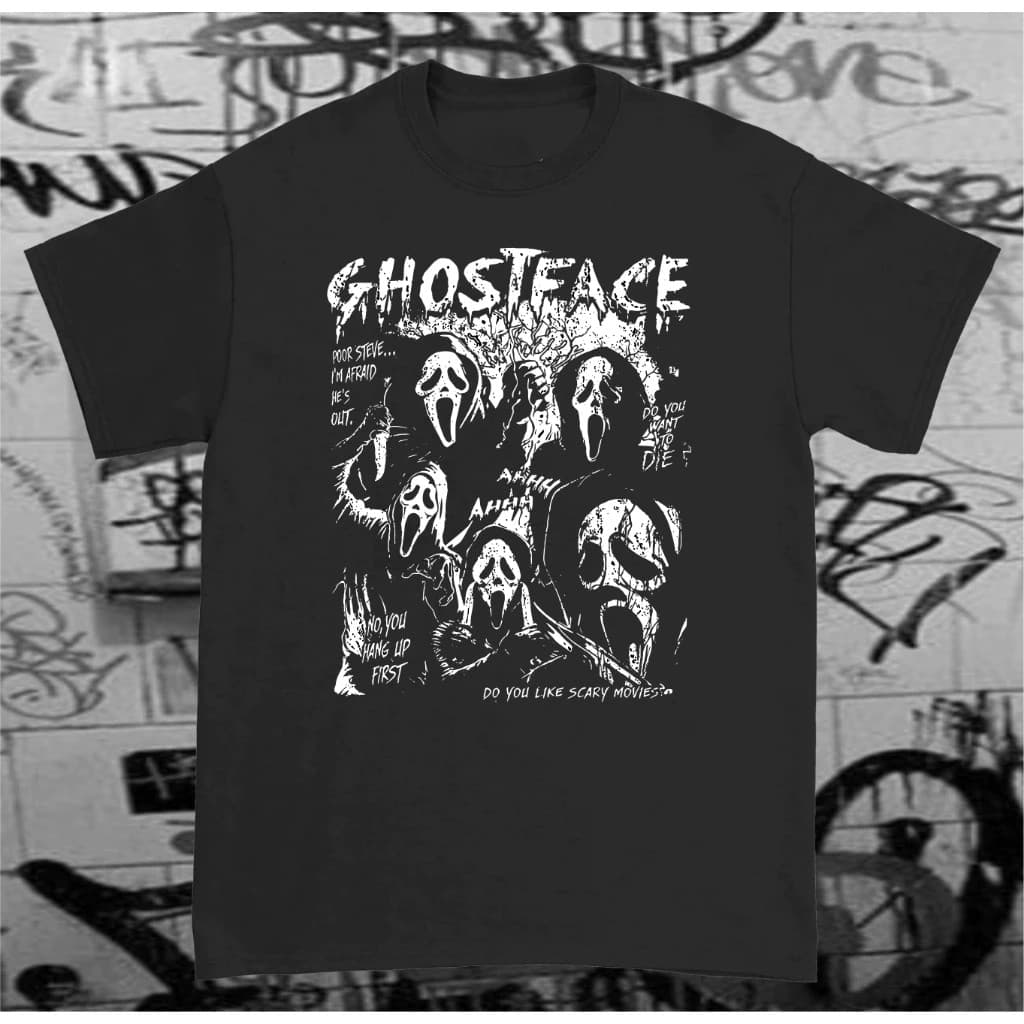 Camiseta Unissex "GHOSTFACE SCREAM" 100% Algodão